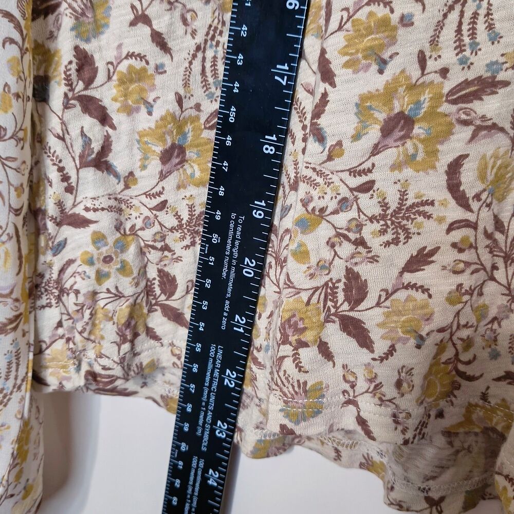 Lucky Brand Floral Cotton Blend Long Sleeve - Picture 6 of 7
